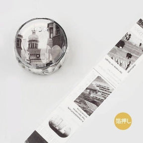 Washi tape Color city - Grey - 1 - BGM - Tidformera