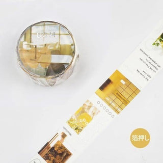 Washi tape Color city - Yellow - 1 - BGM - Tidformera