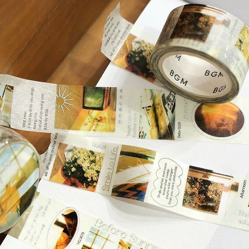 Washi tape Color city - Yellow - BGM - Tidformera