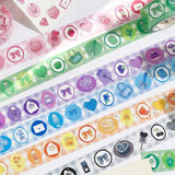 Washi Tape - Color Life - Blue - 4 - BGM - Tidformera