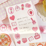 Washi Tape - Color Life - Pink - 3 - BGM - Tidformera