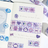 Washi Tape - Color Life - Purple - 4 - BGM - Tidformera