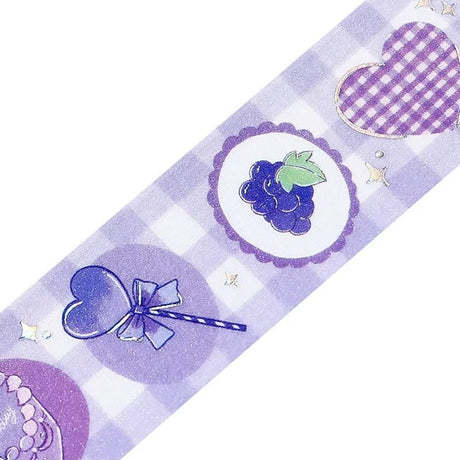 Washi Tape - Color Life - Purple - 2 - BGM - Tidformera