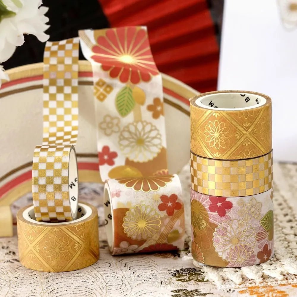 Washi tape Color of japanese clothing 3 - pack - A gorgeous - 4 - BGM - Tidformera