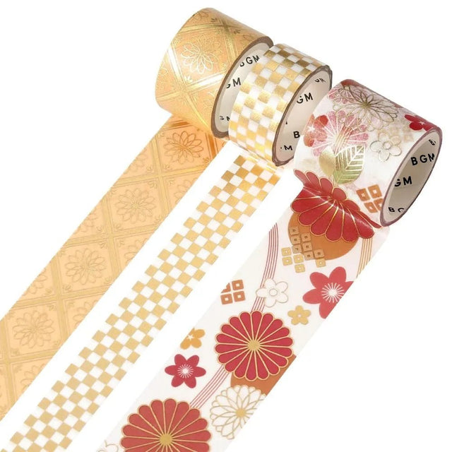 Washi tape Color of japanese clothing 3 - pack - A gorgeous - 1 - BGM - Tidformera