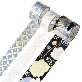 Washi tape Color of japanese clothing 3 - pack - Evening darkness - 1 - BGM - Tidformera
