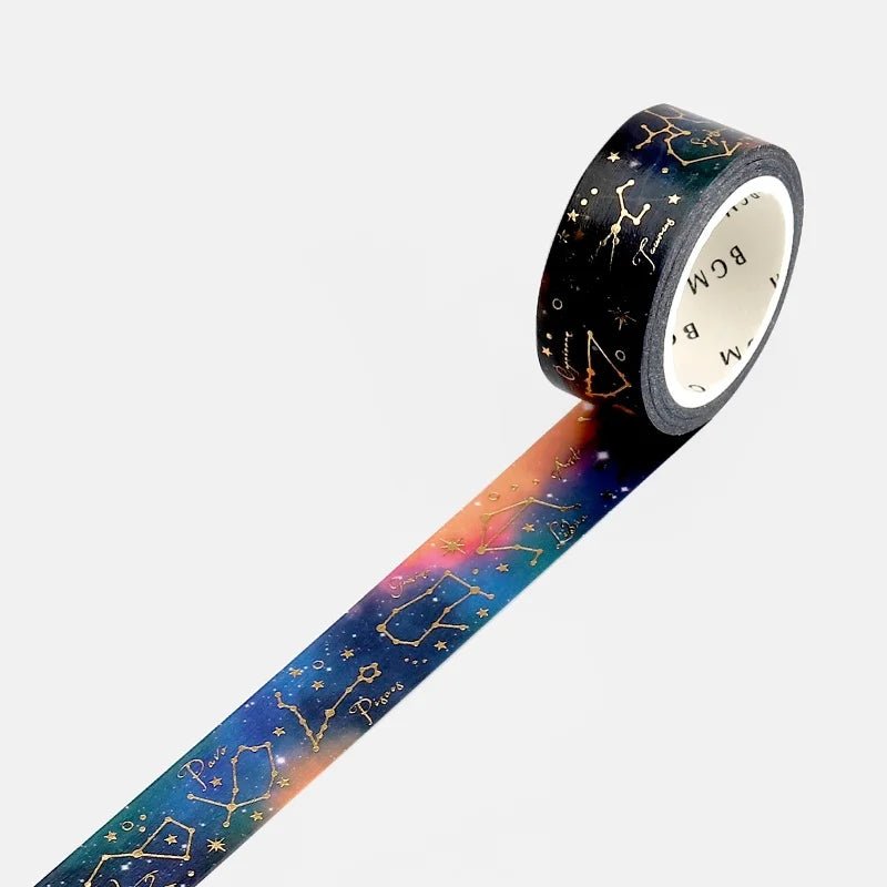 Washi Tape Constellation - Night Sky - BGM - Tidformera