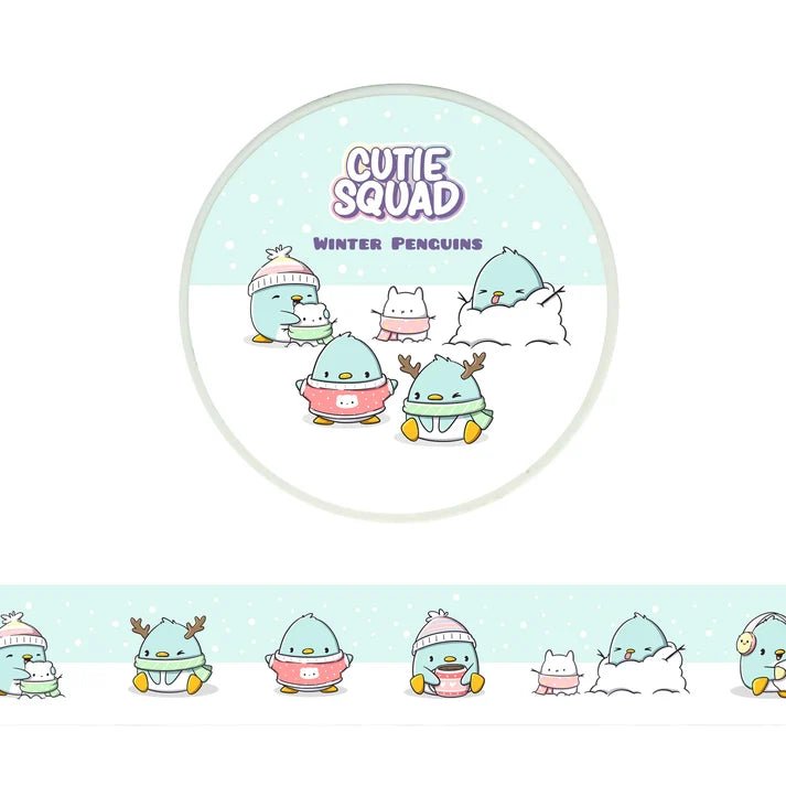 Washi tape CutieSquad - Winter penguins - 1 - CutieSquad - Tidformera