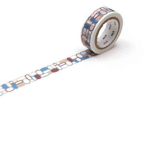 Washi Tape Deco Pattern Retro - Round corner - MT masking tape - Tidformera