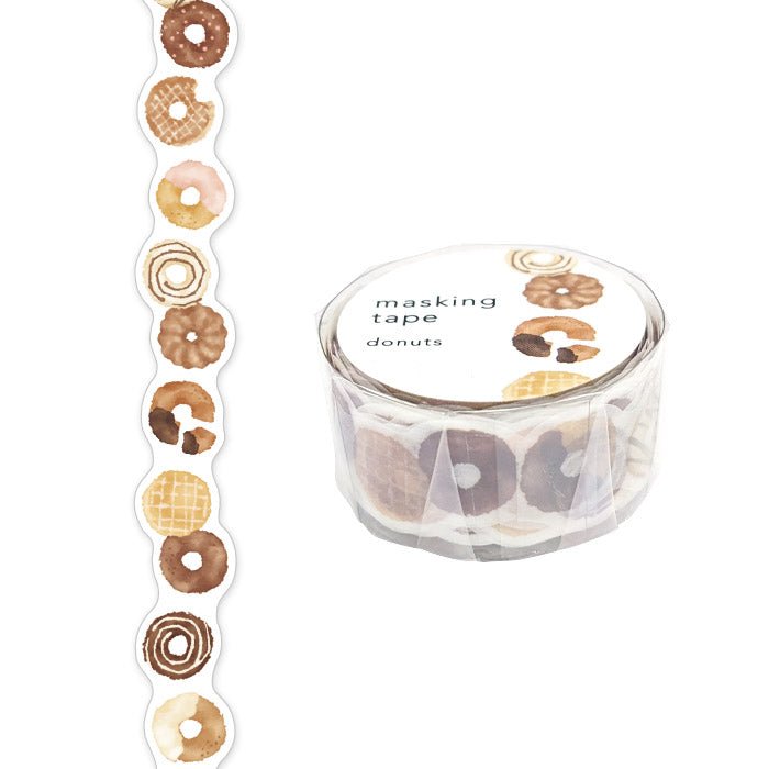 Washi Tape Die cut Donuts - Mind Wave - Tidformera