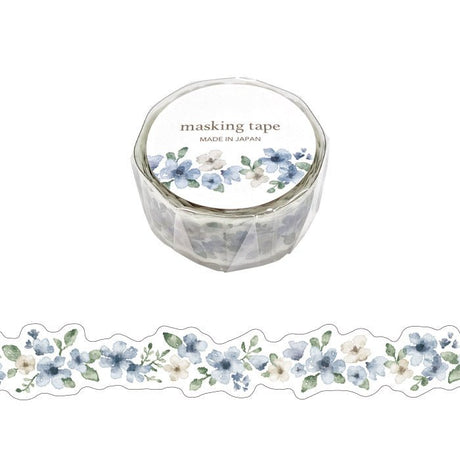 Washi Tape Die cut - Flower Blue - 1 - Mind Wave - Tidformera