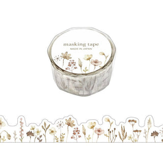 Washi Tape Die cut - Flower Brown - 1 - Mind Wave - Tidformera