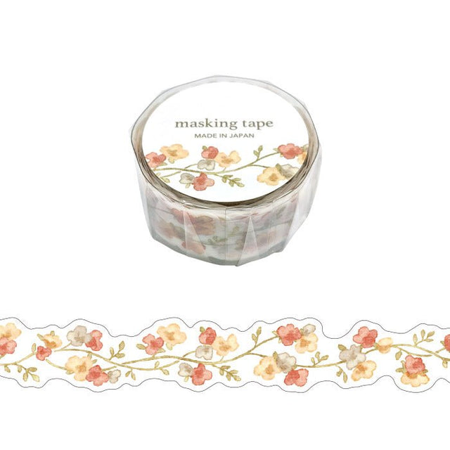 Washi Tape Die cut - Flower Orange - Mind Wave - Tidformera