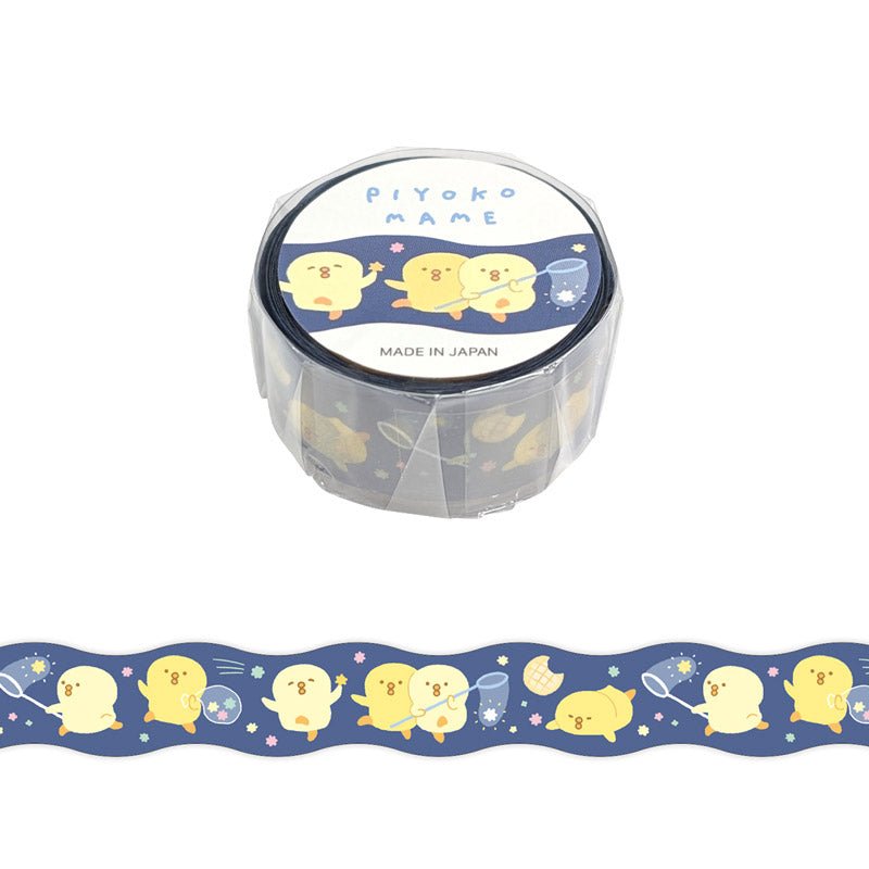 Washi Tape Die cut Piyoko - mame - Yofukashi - 1 - Mind Wave - Tidformera
