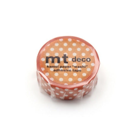 Washi Tape Dot - Deep orange - 2 - MT masking tape - Tidformera