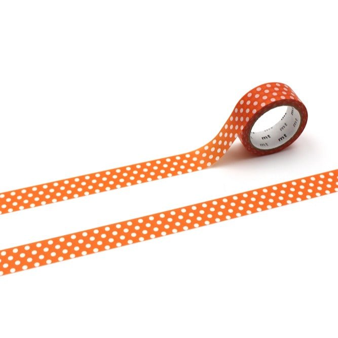 Washi Tape Dot - Deep orange - 1 - MT masking tape - Tidformera