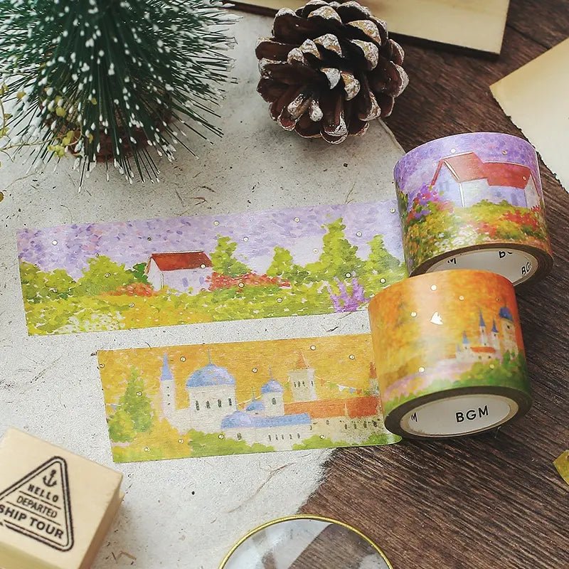 Washi Tape Dot Drawing - Garden - 5 - BGM - Tidformera