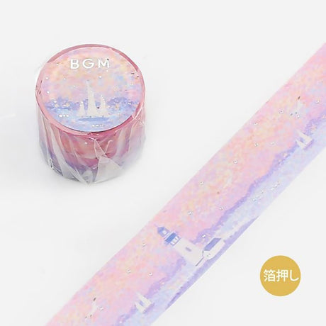 Washi Tape Dot Drawing - Seaside Foil - 1 - BGM - Tidformera