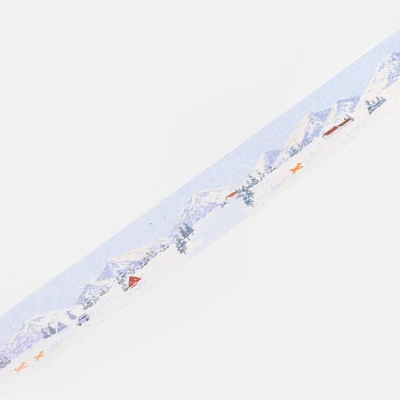 Washi Tape Dot Drawing - Snow Mountain - 3 - BGM - Tidformera