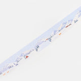 Washi Tape Dot Drawing - Snow Mountain - BGM - Tidformera