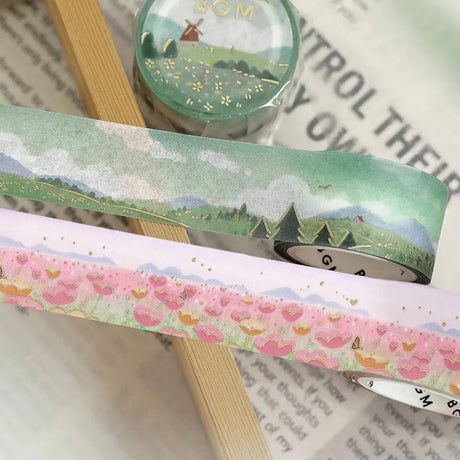 Washi Tape - Dreamscape - Field - 4 - BGM - Tidformera