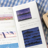 Washi Tape - Dreamscape - Lake at night - 3 - BGM - Tidformera