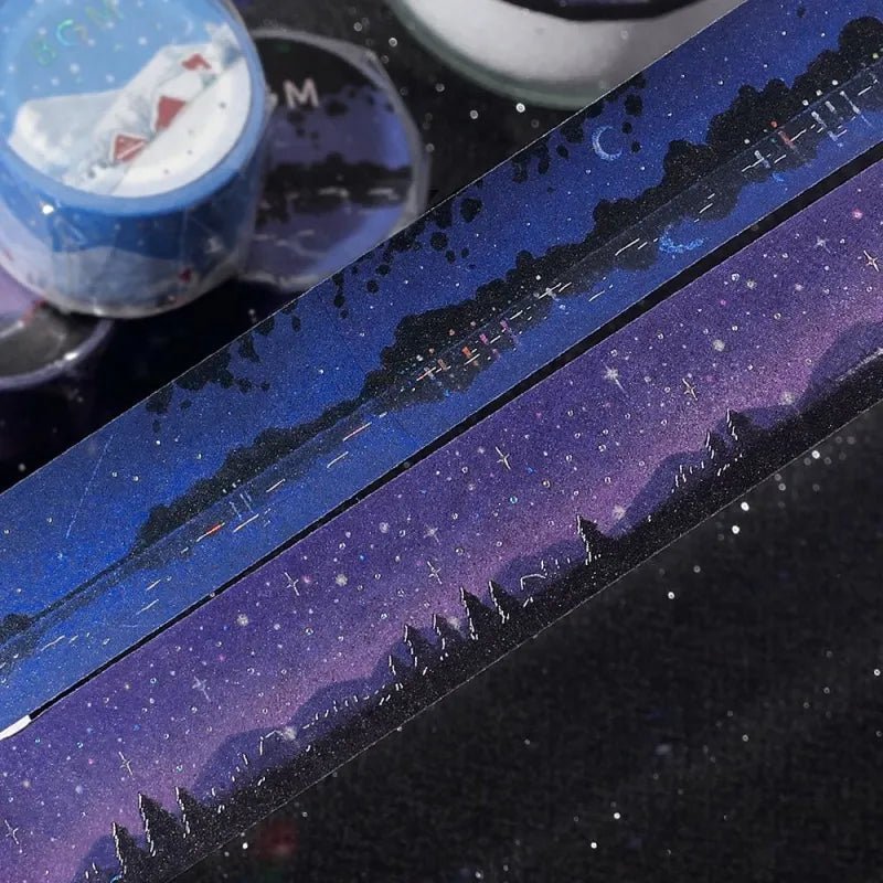 Washi Tape - Dreamscape - Starry sky - 3 - BGM - Tidformera