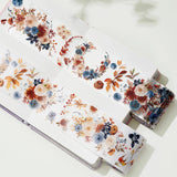 Washi tape Dusty Blue & Cinnamon Wide - 60 mm - Washi Tape Shop - Tidformera