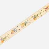 Washi Tape Embroidered Ribbon - Bouquet Foil - BGM - Tidformera