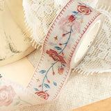 Washi Tape Embroidered Ribbon - Rose Foil - 2 - BGM - Tidformera