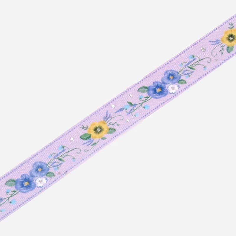 Washi Tape Embroidered Ribbon - Sumire - BGM - Tidformera