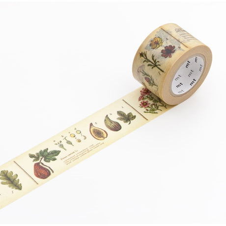 Washi Tape Encyclopedia - Plant från MT masking tape. Utrullad dekorationstejp med motiv med växter - Tidformera