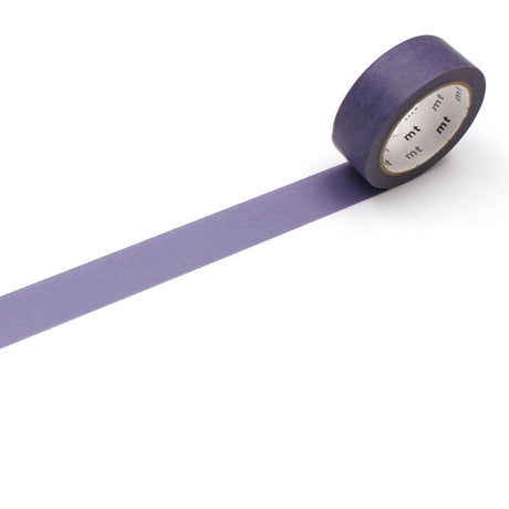 Washi Tape Enfärgade - Dark violet från MT masking tape - Utrullad mörklila washi tape - Tidformera