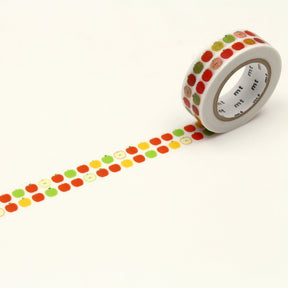Washi Tape Ex 15 mm - Apple pattern - 1 - MT masking tape - Tidformera
