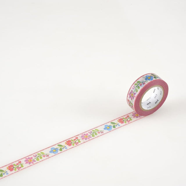 Washi Tape Ex 15 mm - Embroidery - 1 - MT masking tape - Tidformera