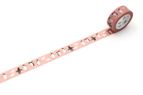 Washi Tape Ex 15 mm Maruichikyu - Penguin - 1 - MT masking tape - Tidformera