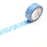 Washi Tape Ex 15 mm - Nemophila från MT masking tape. En utrullad dekorationstejp med blå blommor.  - Tidformera