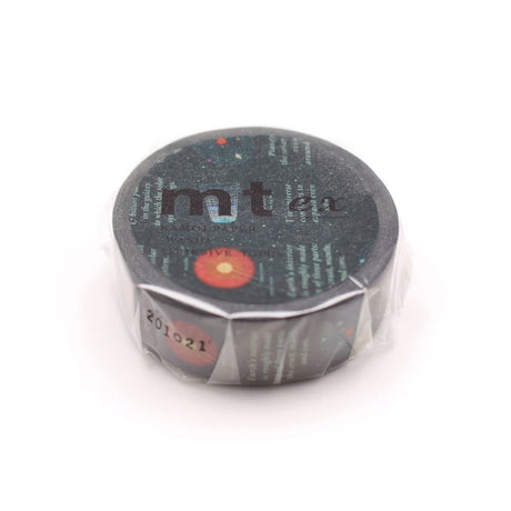 Washi Tape Ex 15 mm - Space infographic - MT masking tape - Tidformera