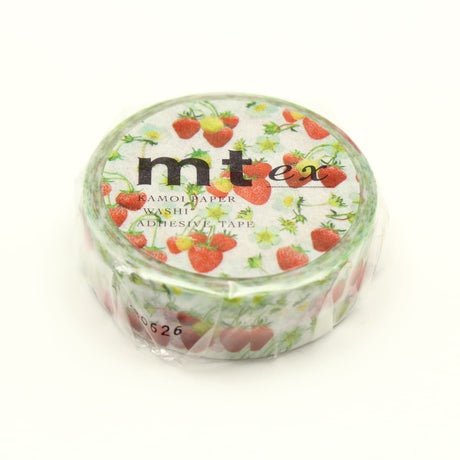 Washi Tape Ex 15 mm - Strawberry - 2 - MT masking tape - Tidformera