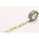 Washi Tape Ex 15 mm - Watercolor Flower - MT masking tape - Tidformera