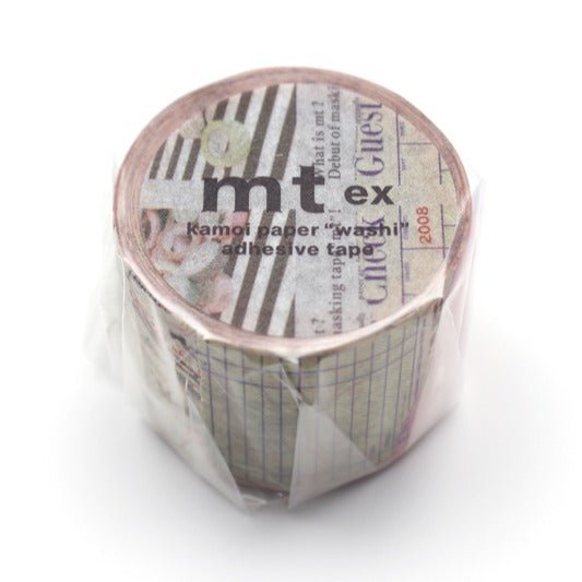 Washi Tape Ex 30 mm - Retro collage - 3 - MT masking tape - Tidformera