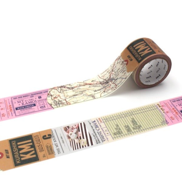 Washi Tape Ex 30 mm - Retro collage - 1 - MT masking tape - Tidformera