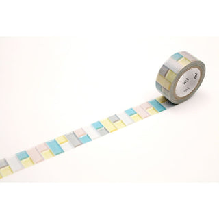 Washi Tape Fab Pearl - Tile pastel - 1 - MT masking tape - Tidformera
