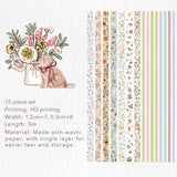 Washi tape Floral Lane 15 - pack - Washi Tape Shop - Tidformera