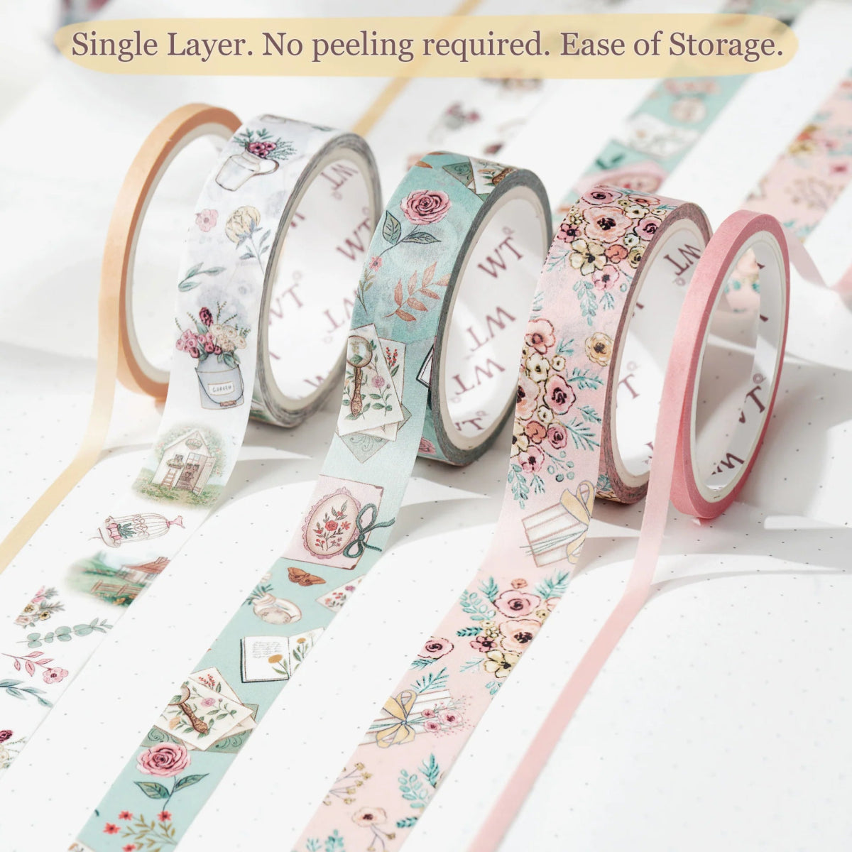 Washi tape Floral Lane 15 - pack - Washi Tape Shop - Tidformera