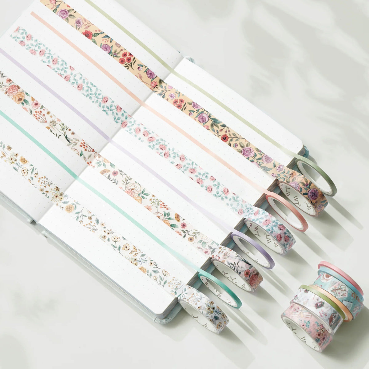 Washi tape Floral Lane 15 - pack - Washi Tape Shop - Tidformera