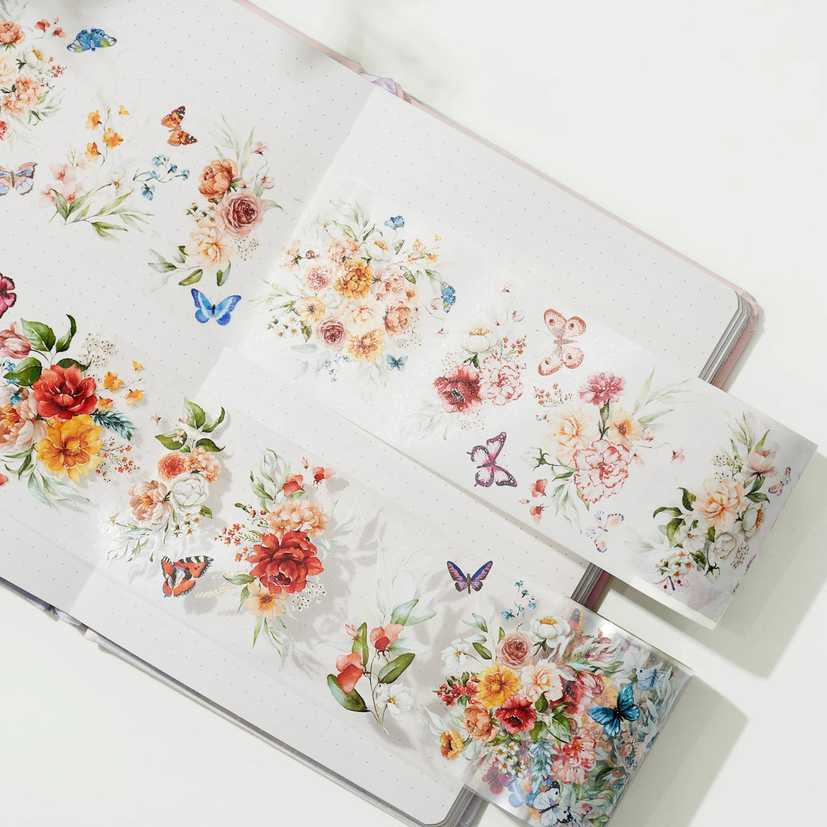 Washi tape Floral Wave Wide - 60 mm - Washi Tape Shop - Tidformera