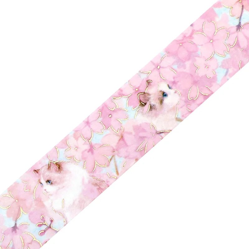 Washi Tape Flower and Kitty - Blossom - BGM - Tidformera