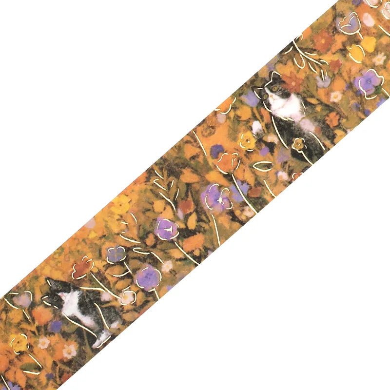 Washi Tape Flower and Kitty - Hachiware Cat - 3 - BGM - Tidformera