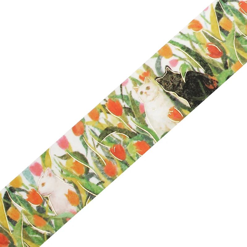 Washi Tape Flower and Kitty - Let's Play Together - BGM - Tidformera
